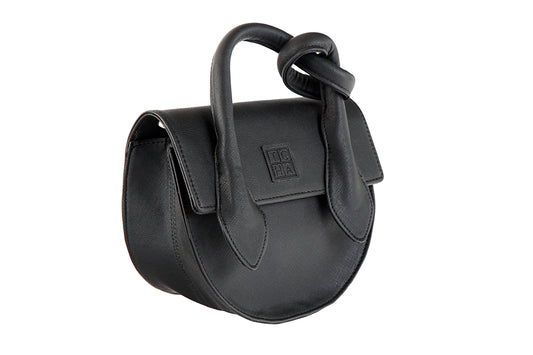 The Black Pretzel Knot Bag