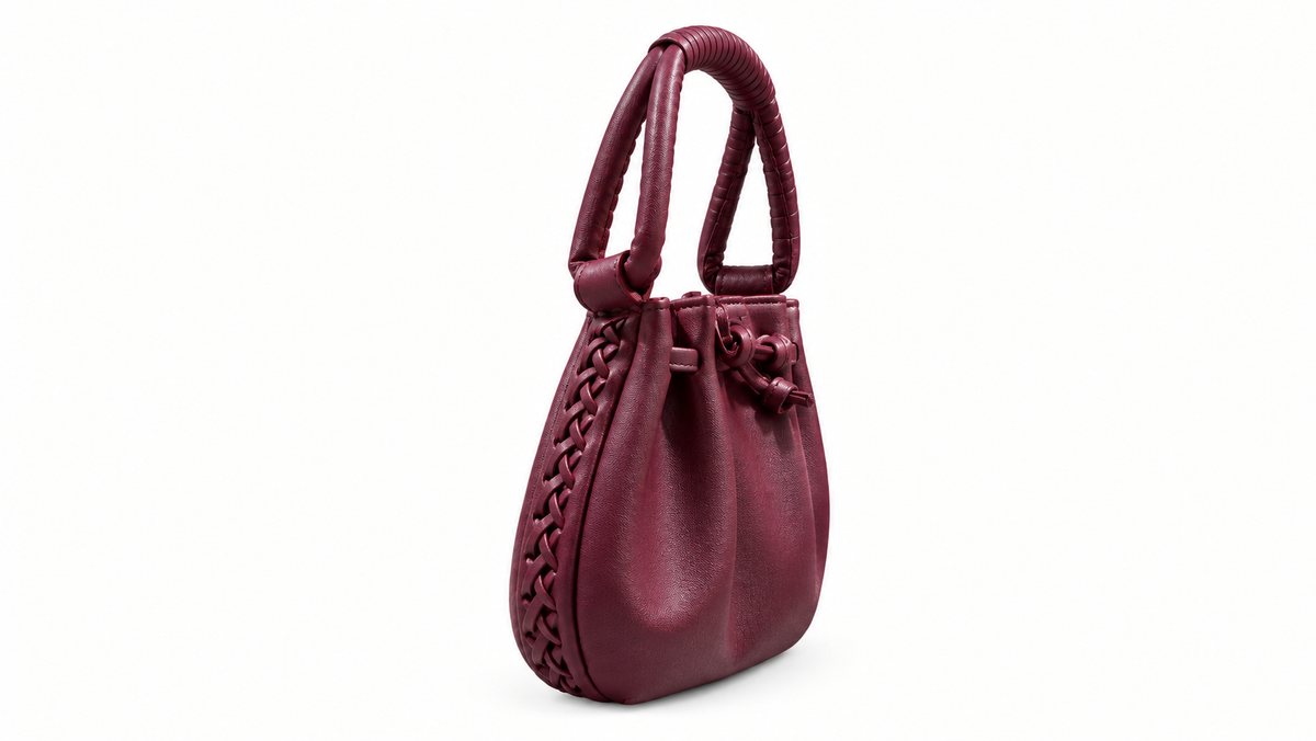 The Burgundy Weave & Pleat