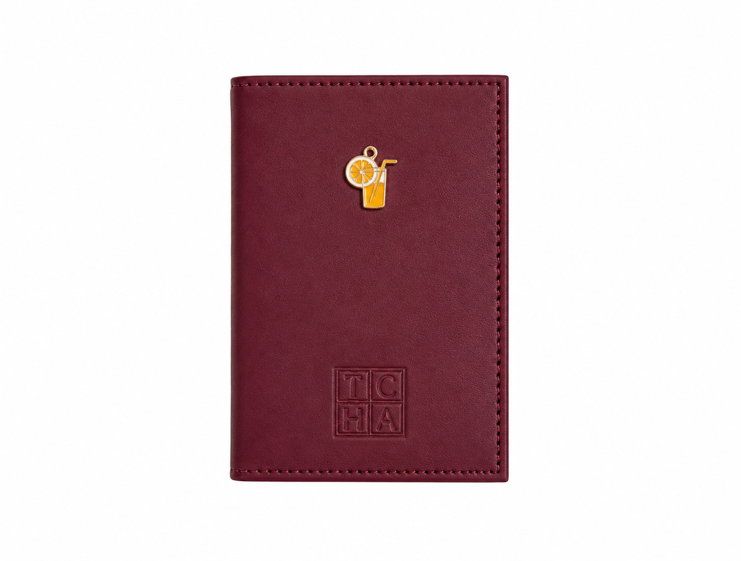 The TCHA Burgundy Passport Cover
