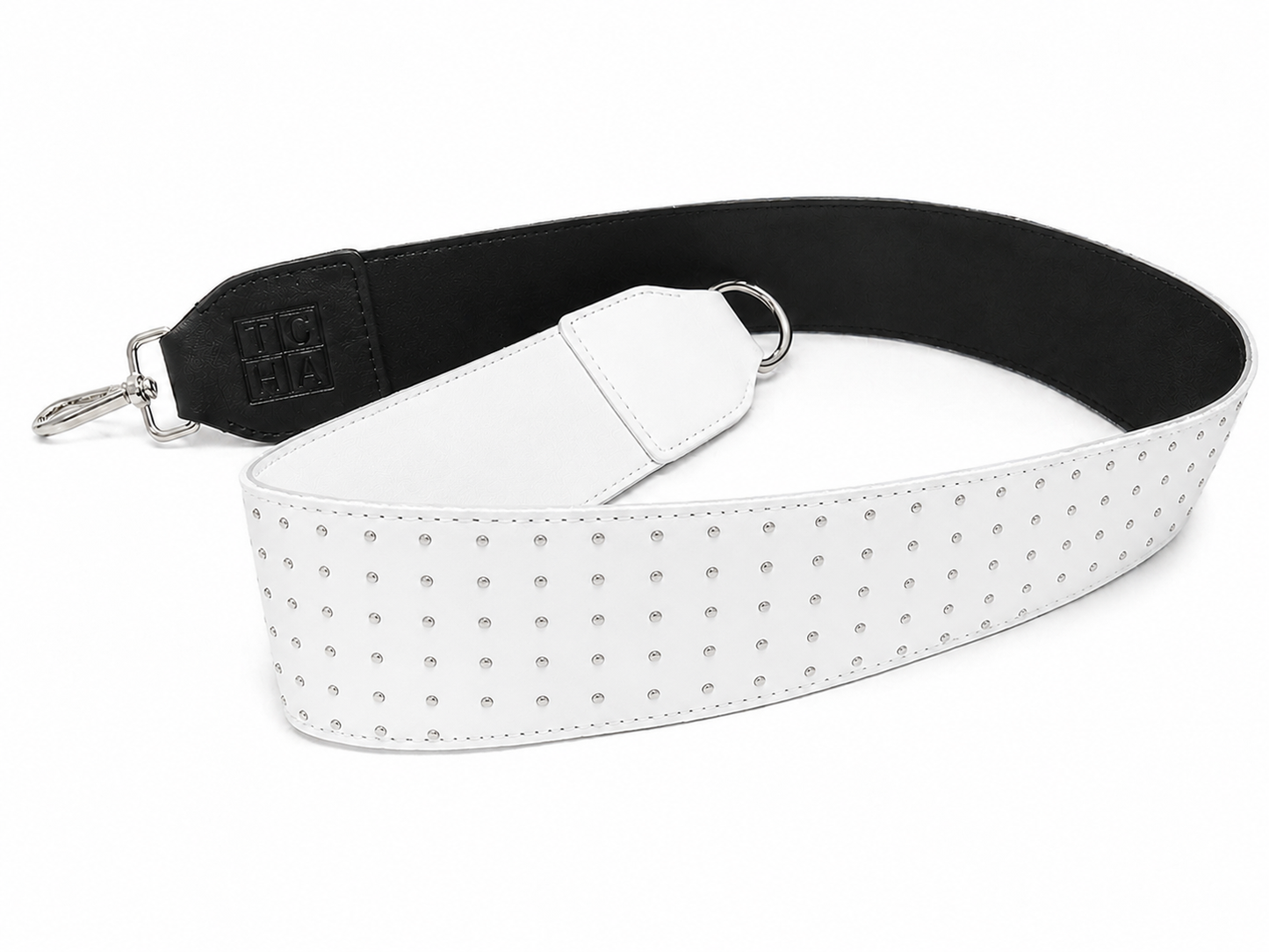 White Crystal Reversible Belt