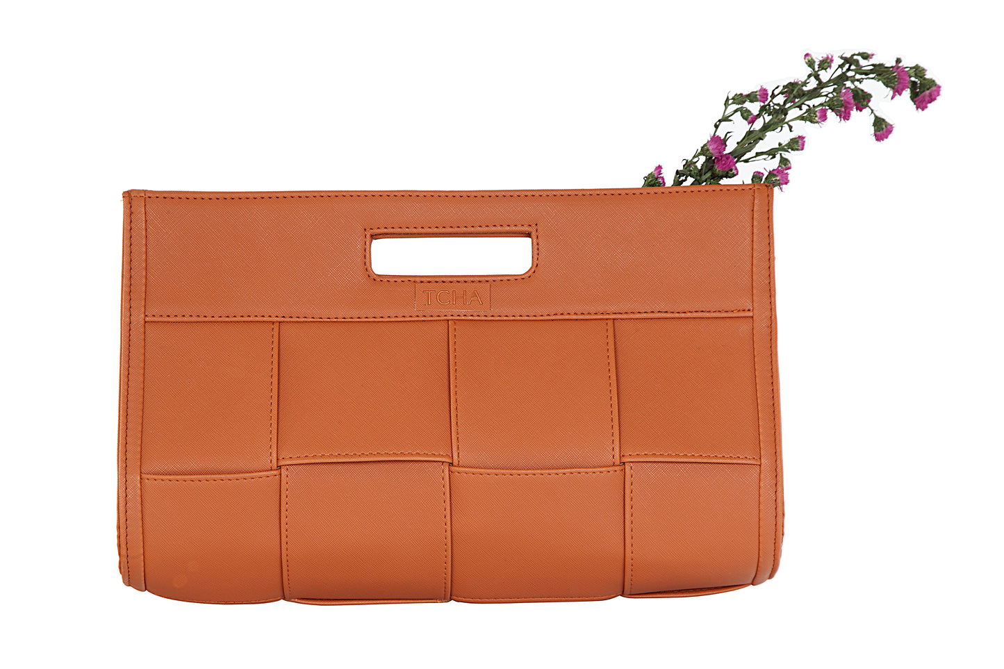 Ginger Orange Statement Clutch