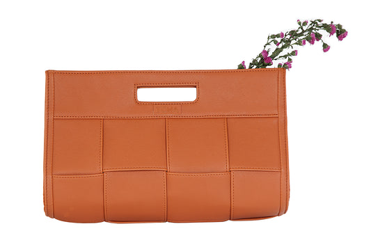 Ginger Orange Statement Clutch