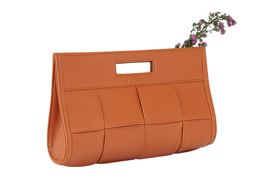 Ginger Orange Statement Clutch