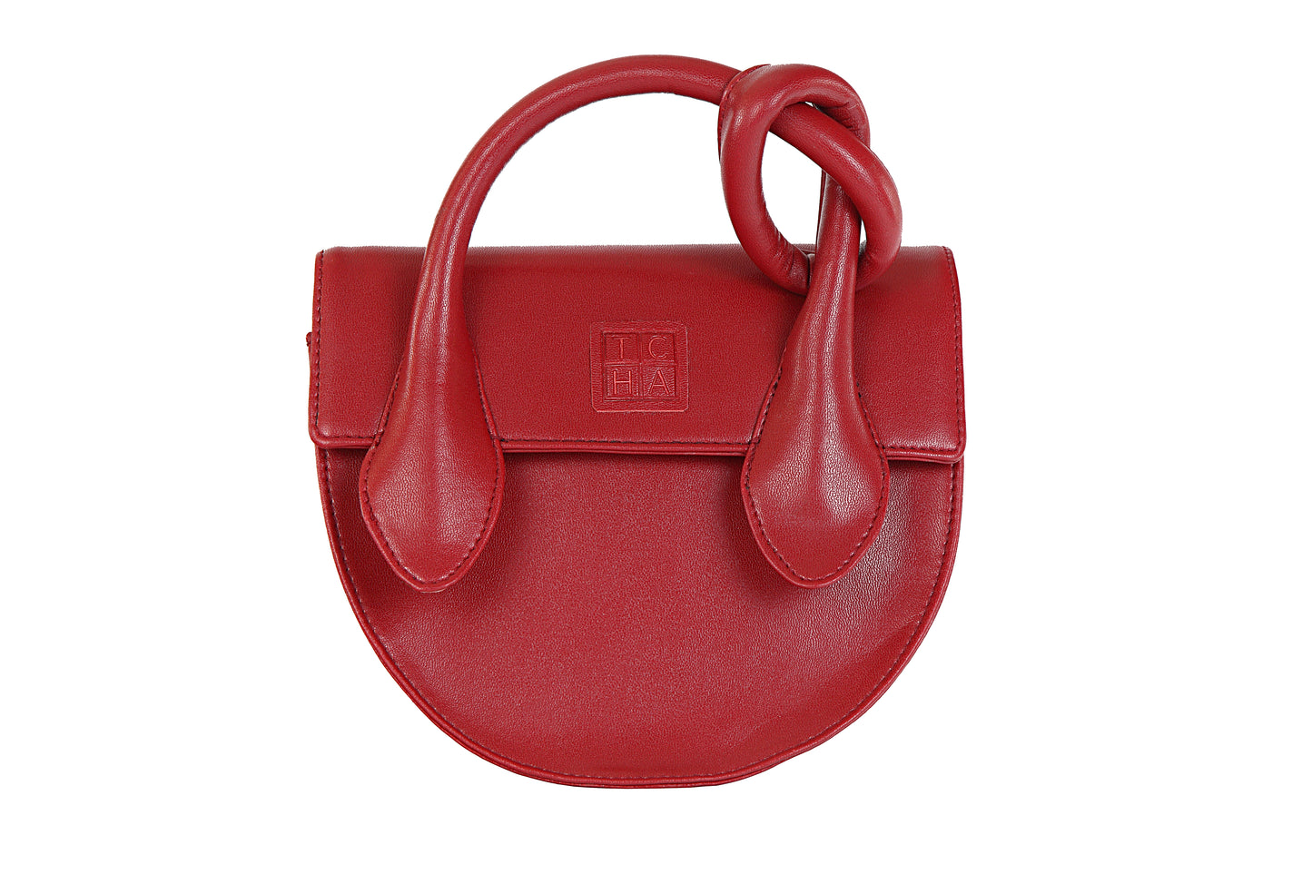 The Red Pretzel Knot Bag