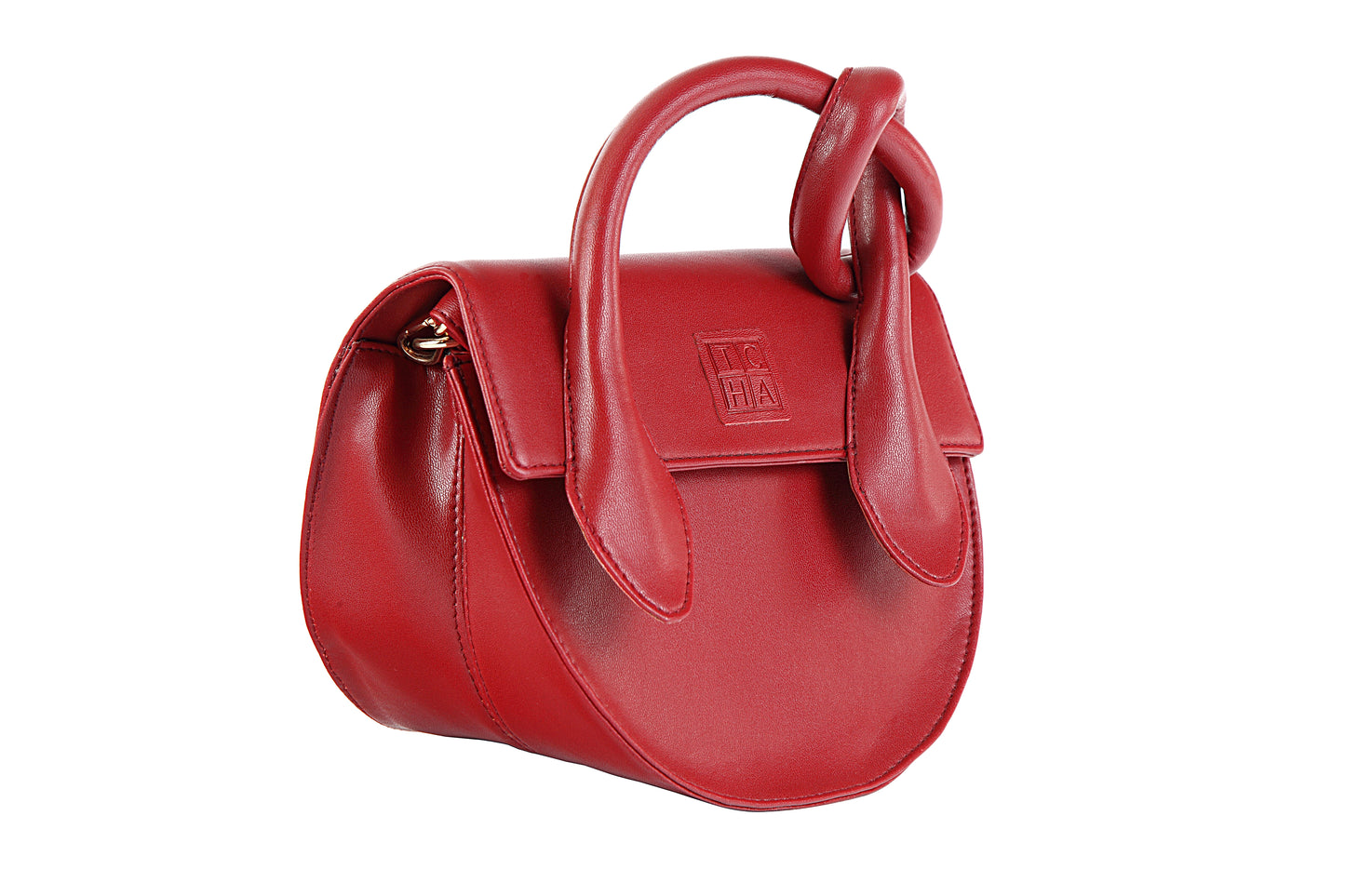 The Red Pretzel Knot Bag