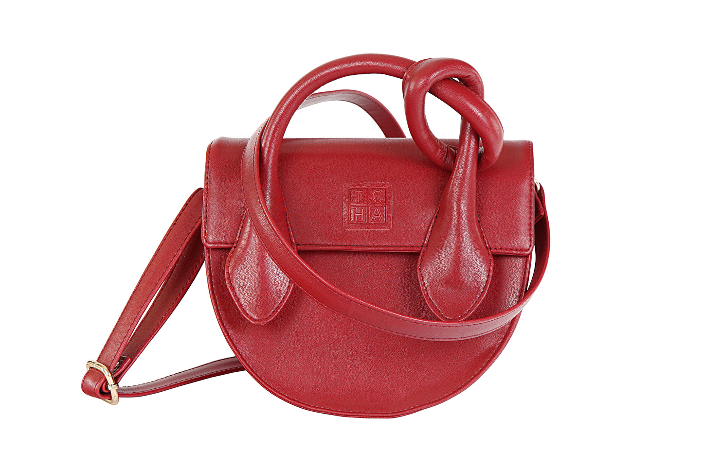 The Red Pretzel Knot Bag