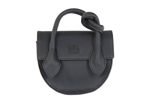The Black Pretzel Knot Bag