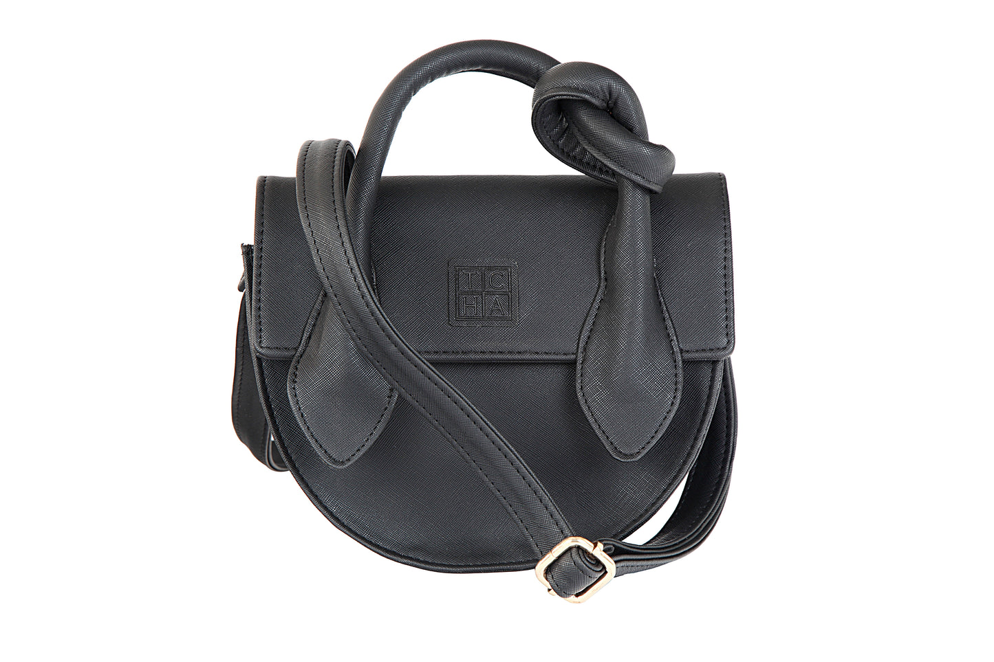 The Black Pretzel Knot Bag