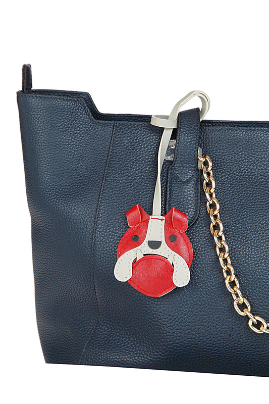 Waffles the Bulldog Bag Charm