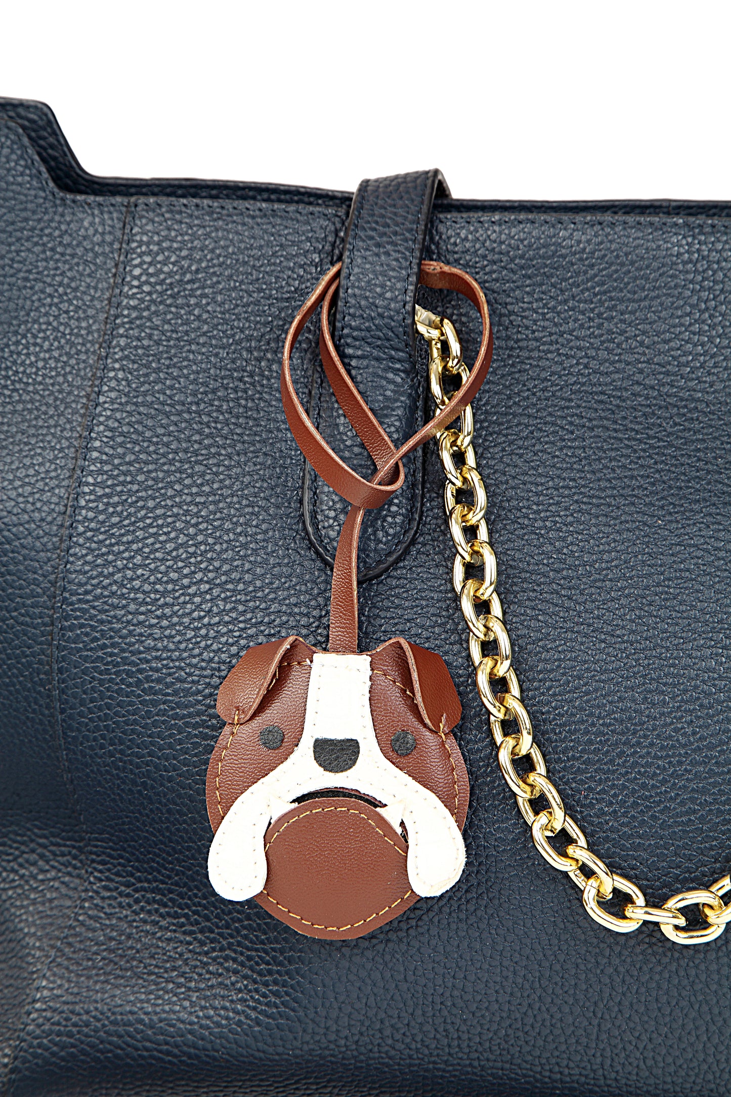 Waffles the Bulldog Bag Charm