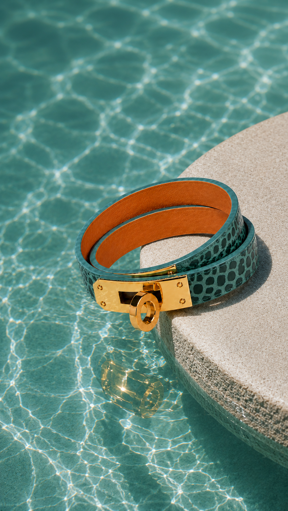 TCHA Snake Double Tour Genuine Leather Bracelet