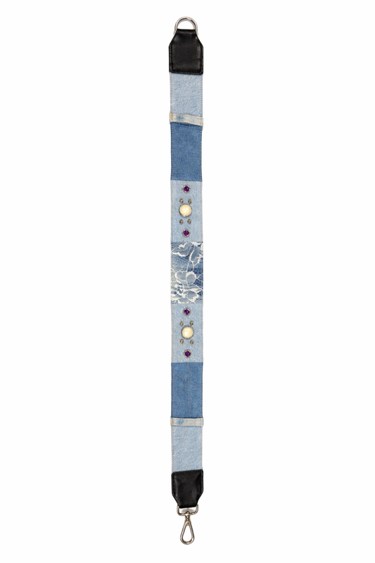Vintage Lace Denim Reversible Belt