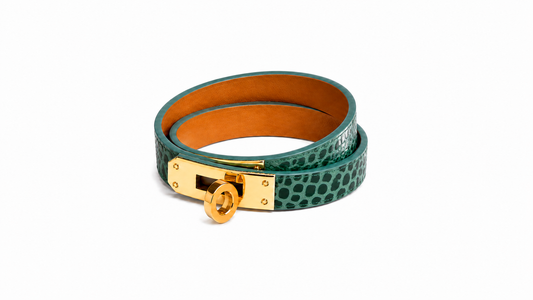 TCHA Snake Double Tour Genuine Leather Bracelet