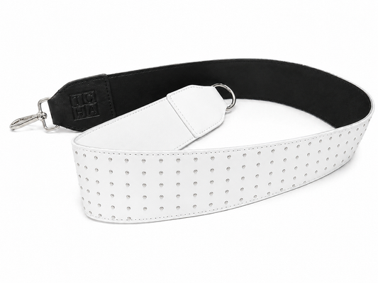 White Crystal Reversible Belt