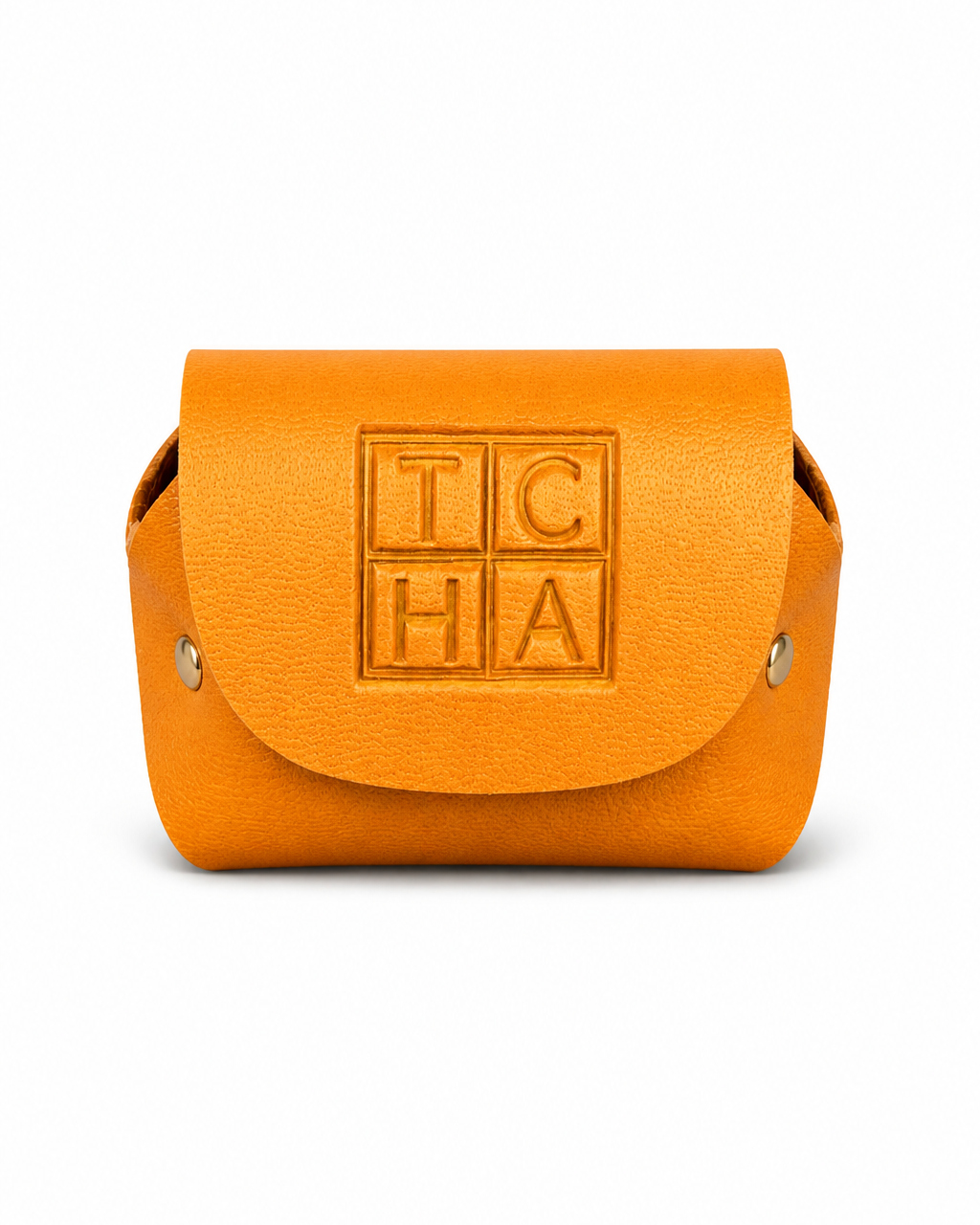 TCHA Yellow Vegan Leather AirPods Case